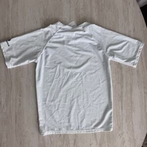 Snapper Rock Youth S/S White‎ Rash Guard High Neck Size 8 NWT